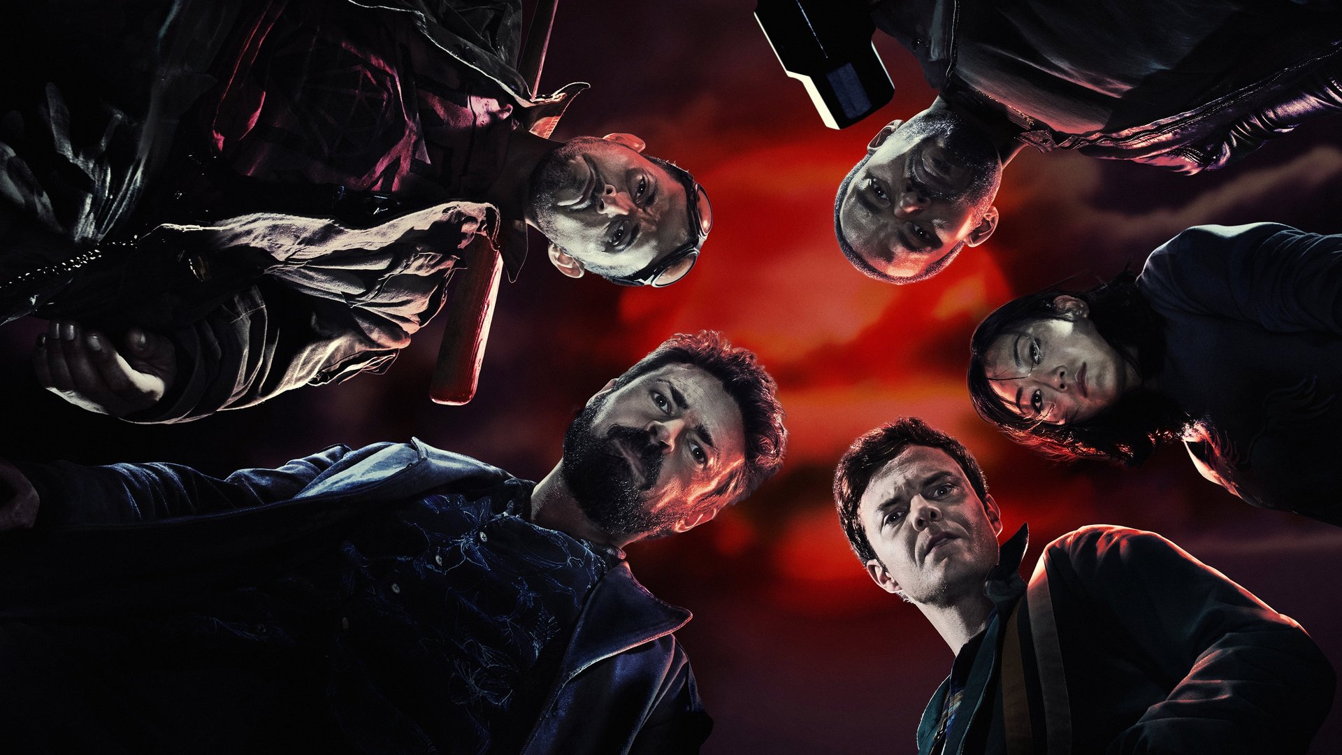 Cinematic background from The Boys 2019 - A group of vigilantes known informally as “The Boys” set out to take down corrupt superheroes with no more than blue-collar grit and a willingness to fight dirty.