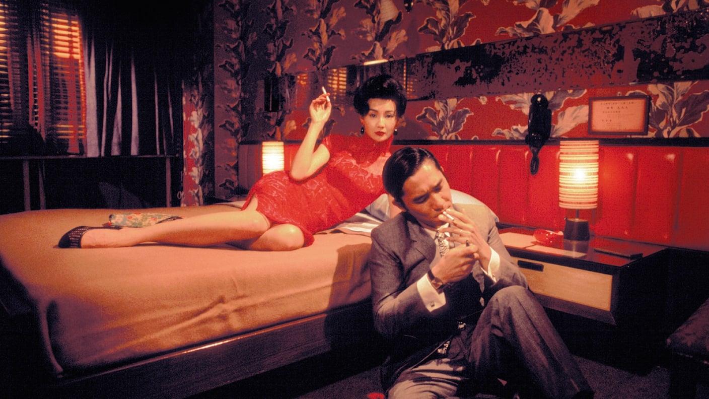 Cinematic background from In the Mood for Love 2000 - Two neighbors become intimate after discovering that their spouses are having an affair with one another.