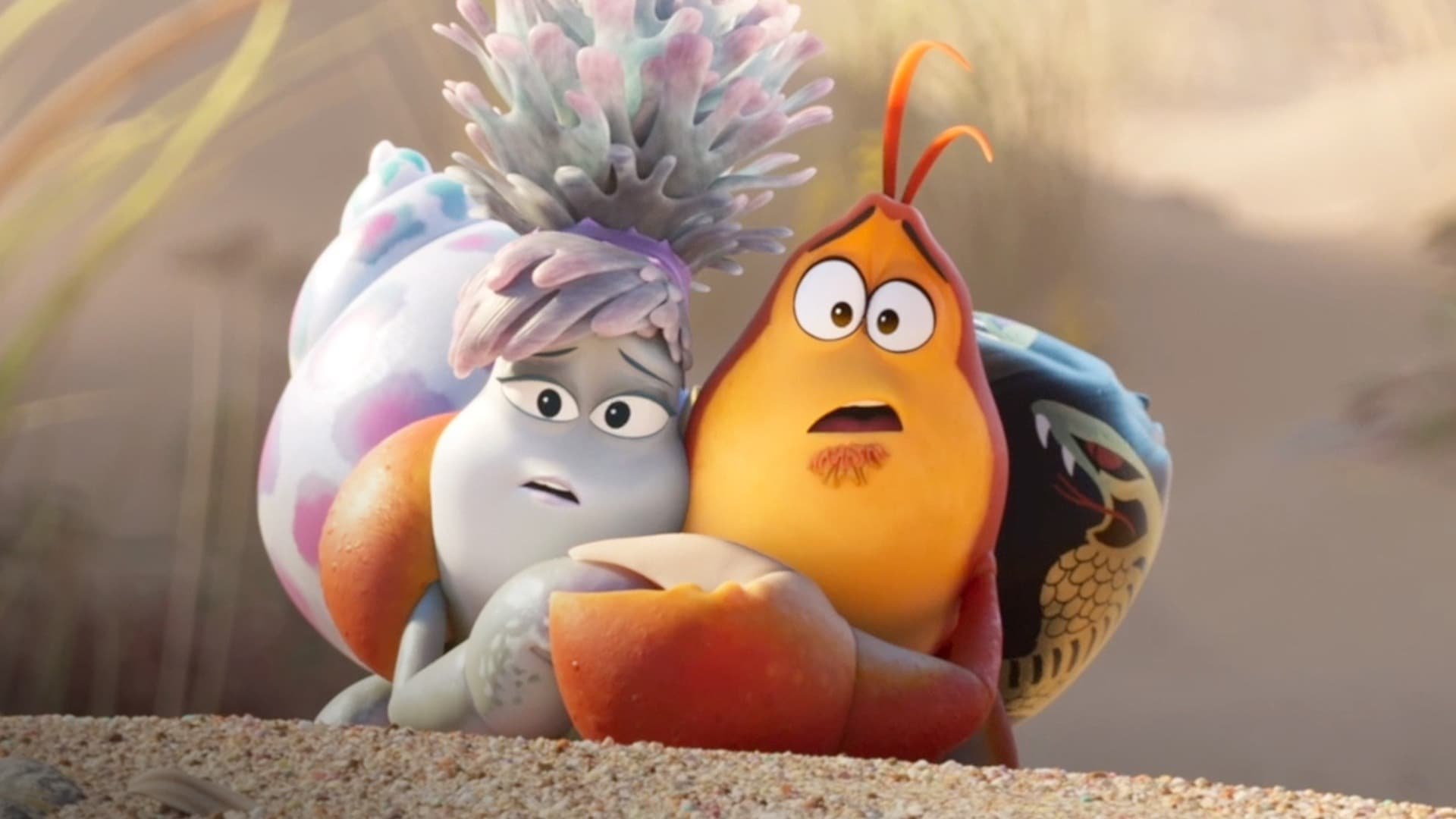 Cinematic background from Under the Boardwalk 2023 - Two crabs embark on an epic journey to get home after a storm sweeps them away. Their courage soon unites their families, paving the way for great summers to come.