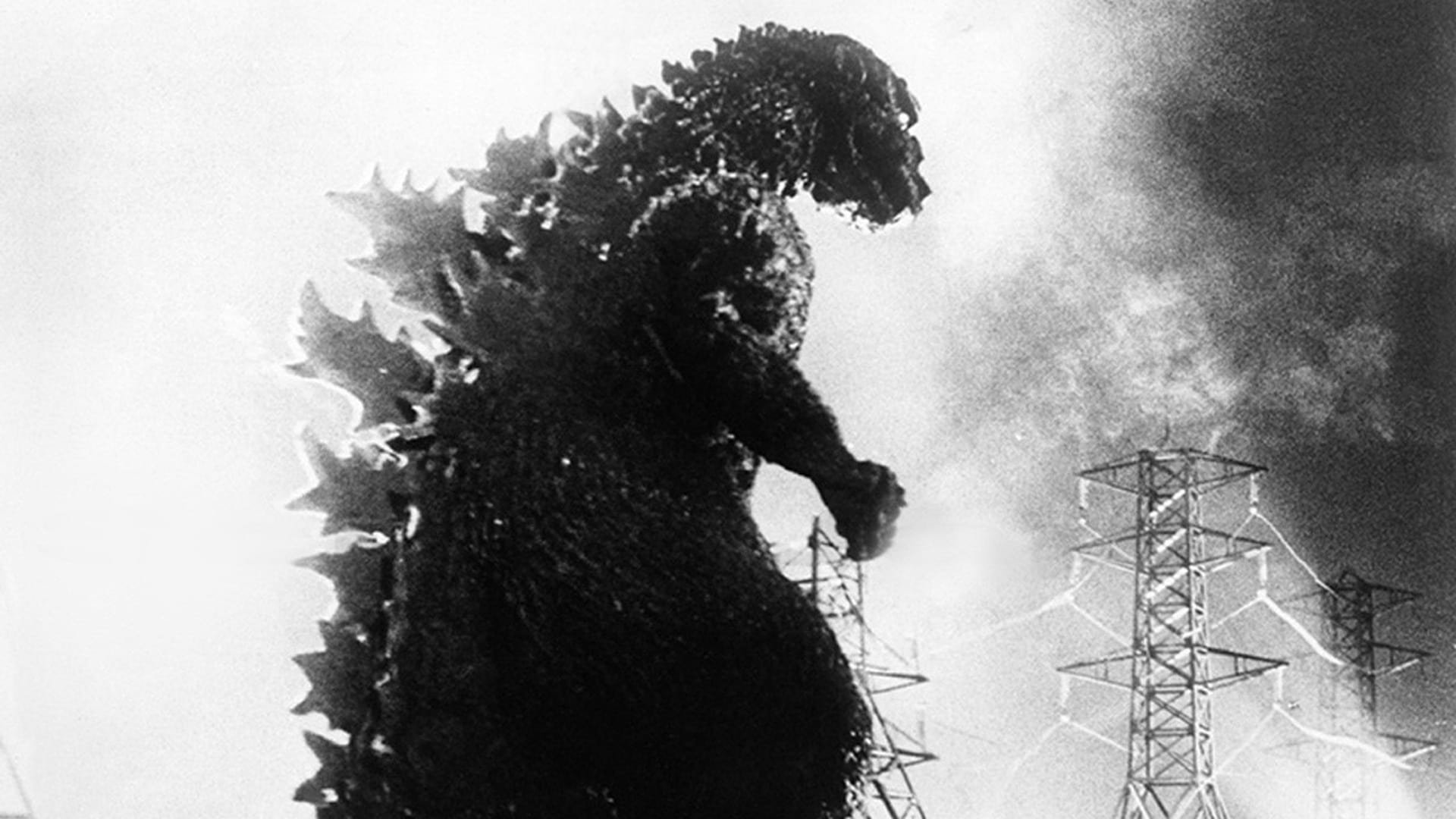 Cinematic background from Godzilla: King of the Monsters! 1956 - During an assignment, foreign correspondent Steve Martin spends a layover in Tokyo and is caught amid the rampage of an unstoppable prehistoric monster the Japanese call 'Godzilla'. The only hope for both Japan and the world lies on a secret weapon, which may prove more destructive than the monster itself.