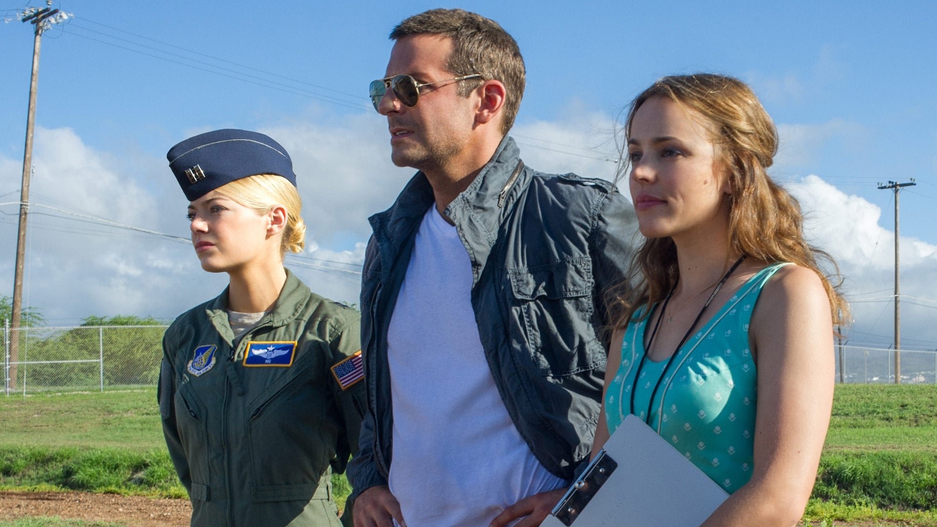 Cinematic background from Aloha 2015 - A celebrated military contractor returns to the site of his greatest career triumphs and re-connects with a long-ago love while unexpectedly falling for the hard-charging Air Force watchdog assigned to him.