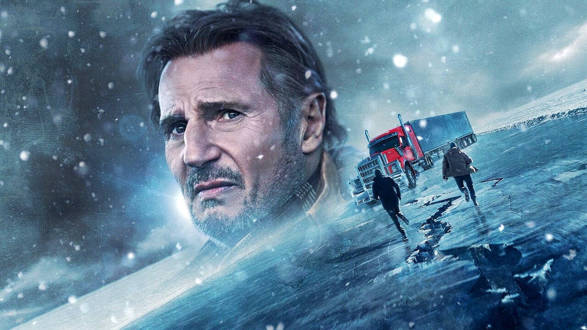 Cinematic background from The Ice Road 2021 - After a remote diamond mine collapses in far northern Canada, an ice road driver must lead an impossible rescue mission over a frozen ocean to save the trapped miners.