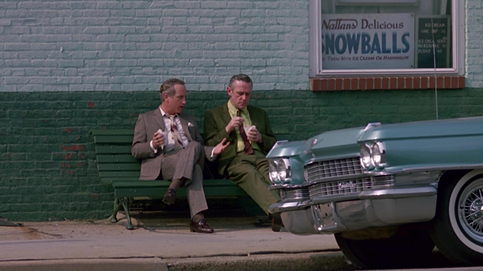 Cinematic background from Tin Men 1987 - A minor car accident drives two rival aluminum-siding salesmen to the ridiculous extremes of man versus man in 1963 Baltimore.