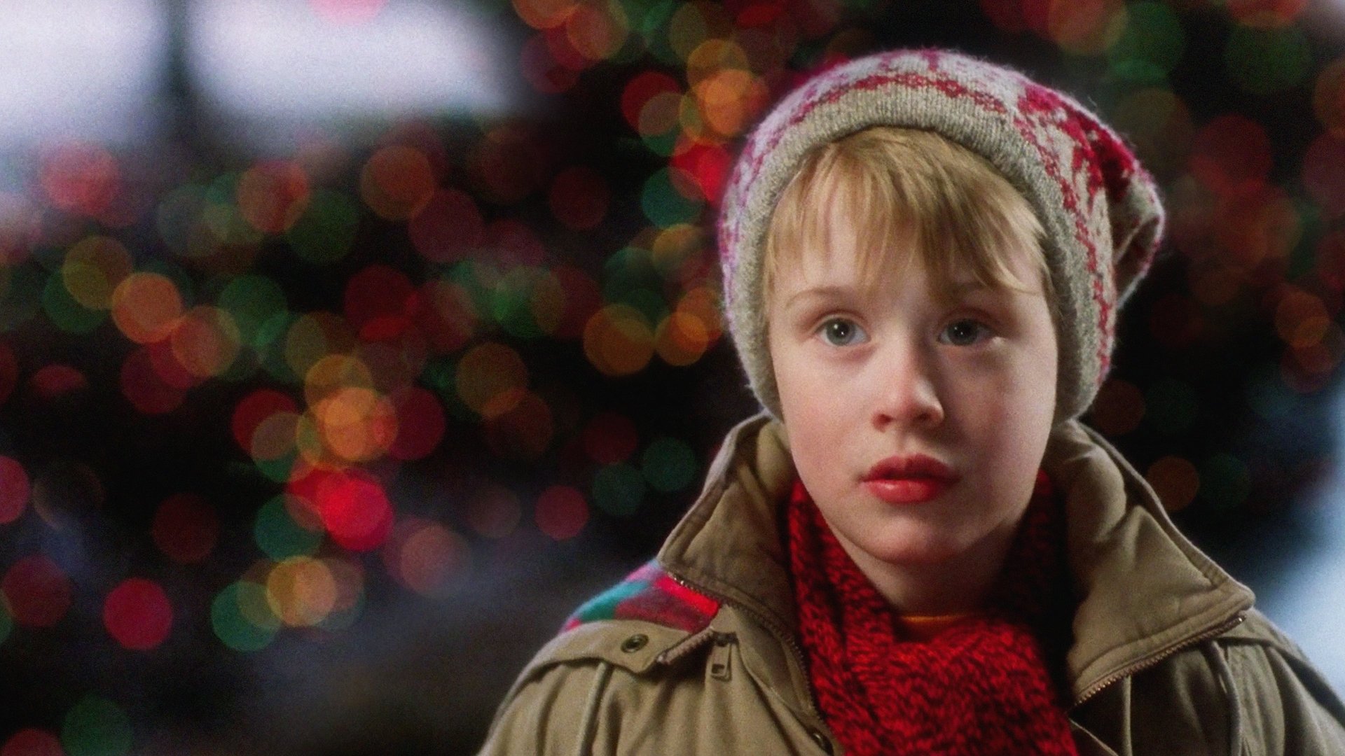 Cinematic background from Home Alone 1990 - Eight-year-old Kevin McCallister makes the most of the situation after his family unwittingly leaves him behind when they go on Christmas vacation. But when a pair of bungling burglars set their sights on Kevin's house, the plucky kid stands ready to defend his territory. By planting booby traps galore, adorably mischievous Kevin stands his ground as his frantic mother attempts to race home before Christmas Day.