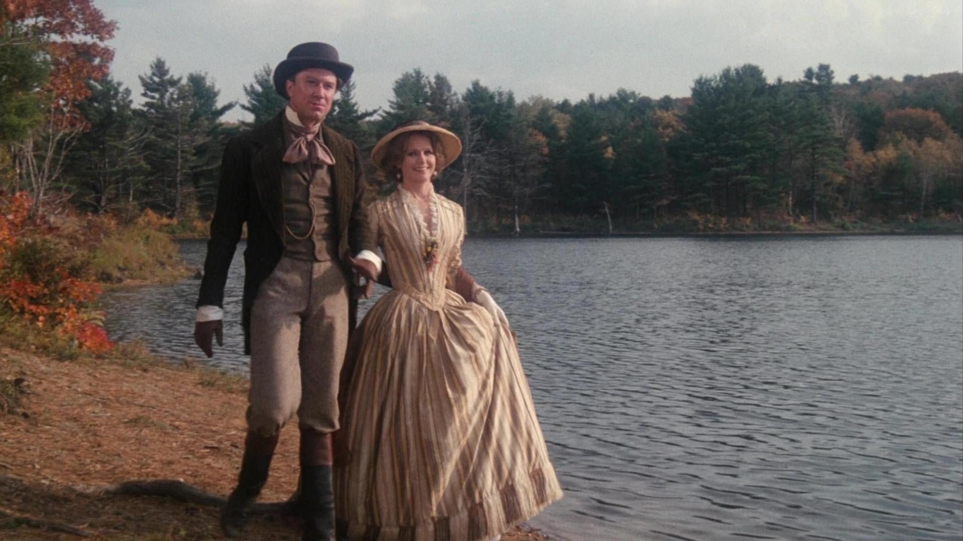 Cinematic background from The Europeans 1979 - A New England household is upset by the arrival of two cousins from Europe.