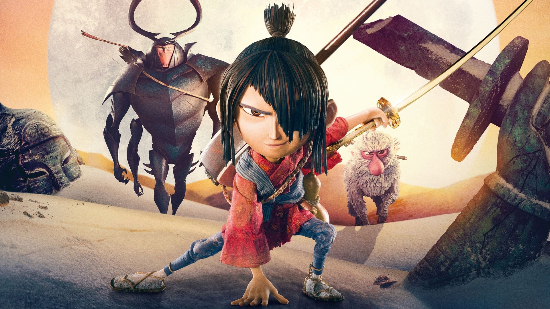 Cinematic background from Kubo and the Two Strings 2016 - Kubo mesmerizes the people in his village with his magical gift for spinning wild tales with origami. When he accidentally summons an evil spirit seeking vengeance, Kubo is forced to go on a quest to solve the mystery of his fallen samurai father and his mystical weaponry, as well as discover his own magical powers.