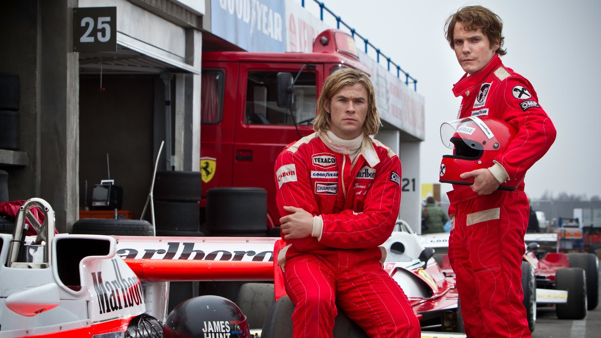 Cinematic background from Rush 2013 - In the 1970s, a rivalry propels race car drivers Niki Lauda and James Hunt to fame and glory — until a horrible accident threatens to end it all.