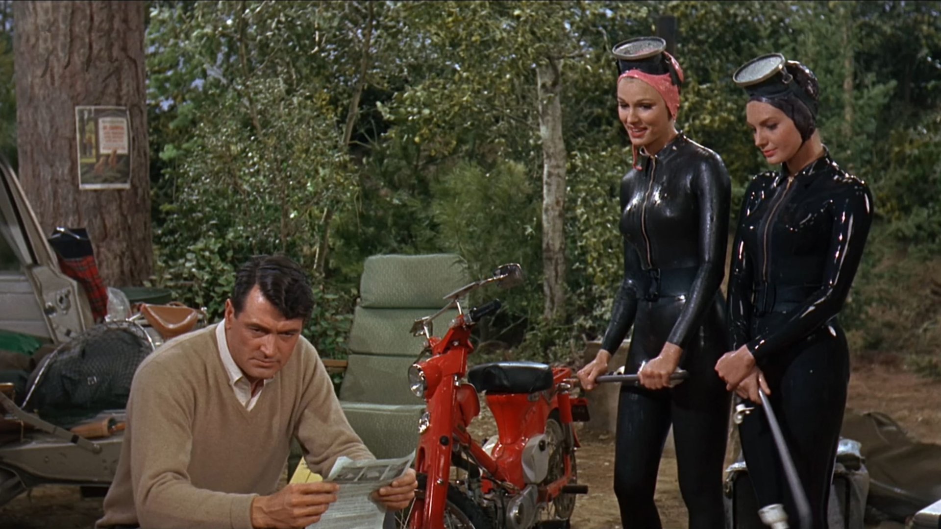 Cinematic background from Man's Favorite Sport? 1964 - Roger Willoughby is a renowned fishing expert, who, unbeknownst to his friends, co-workers, or boss, has never cast a line in his life. One day, he crosses paths with Abigail Paige, a sweetly annoying girl who has just badgered his boss into signing Roger up for an annual fishing tournament.