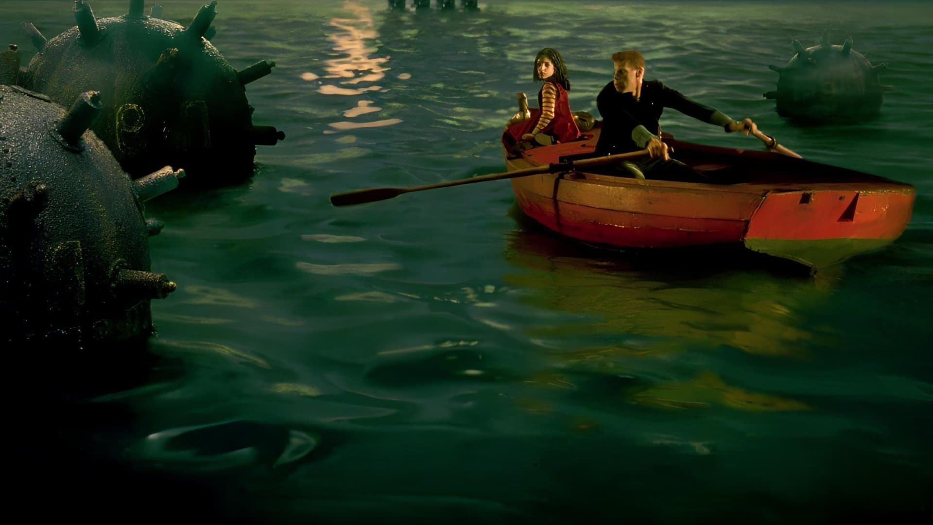 Cinematic background from The City of Lost Children 1995 - A scientist in a surrealist society kidnaps children to steal their dreams, hoping that they slow his aging process.