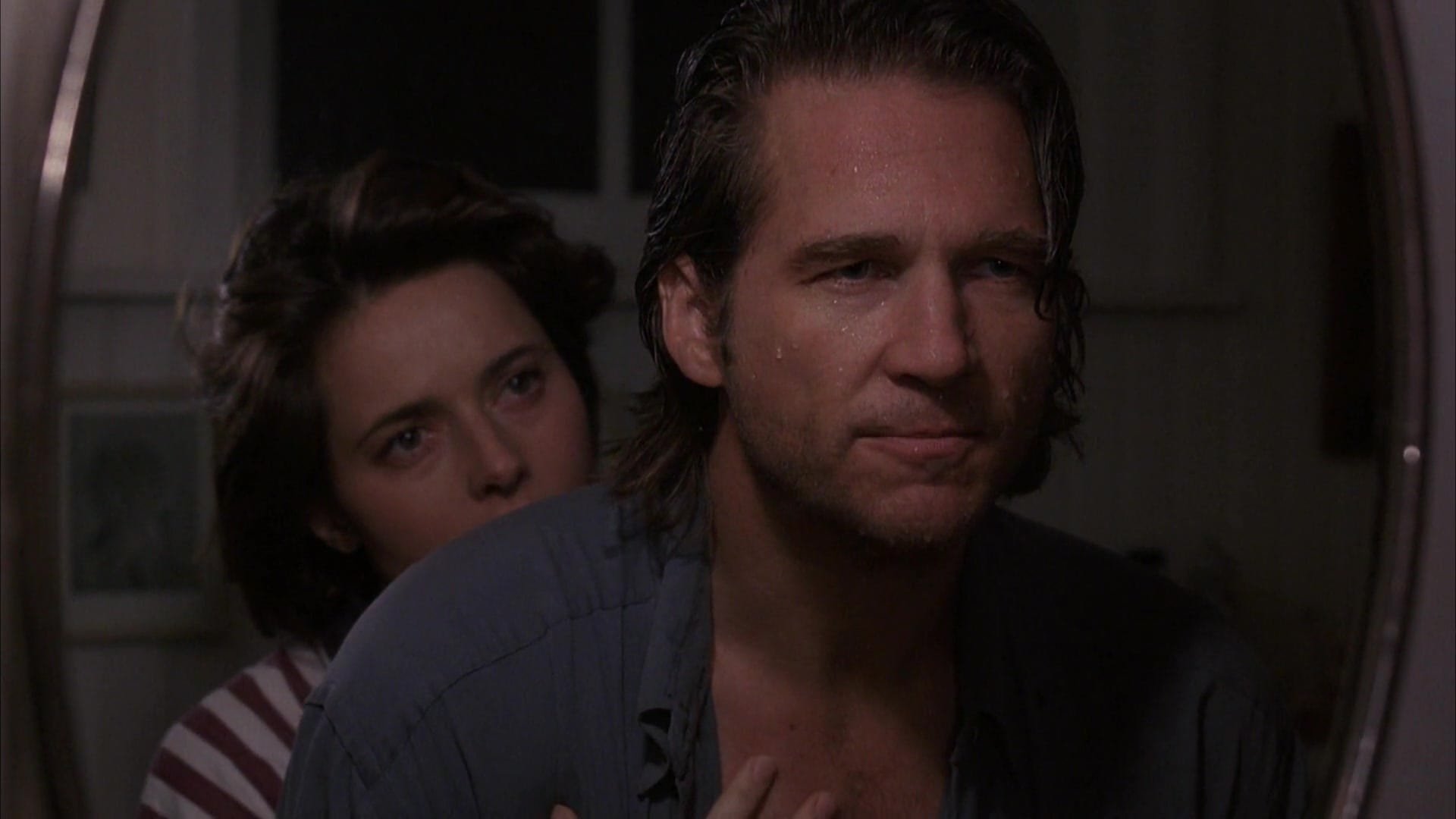 Cinematic background from Fearless 1993 - After a terrible air disaster, survivor Max Klein emerges a changed person. Unable to connect to his former life or to wife Laura, he feels godlike and invulnerable. When psychologist Bill Perlman is unable to help Max, he has Max meet another survivor, Carla Rodrigo, who is wracked with grief and guilt since her baby died in the crash which she and Max survived.