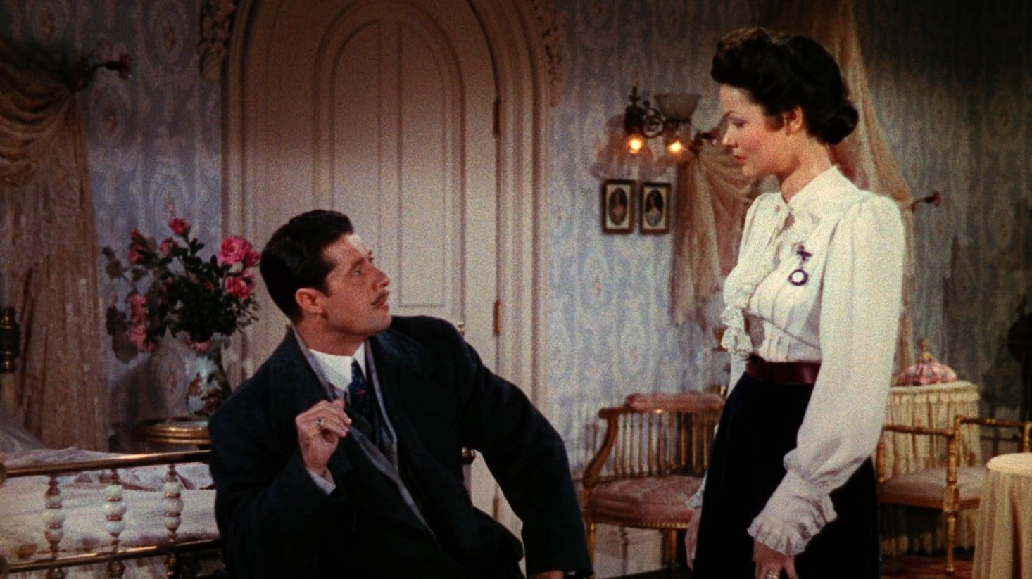 Cinematic background from Heaven Can Wait 1943 - Spoiled playboy Henry van Cleve dies and arrives at the entrance to Hell, a final destination he is sure he deserves after living a life of profligacy. The devil, however, isn't so sure Henry meets Hell's standards. Convinced he is where he belongs, Henry recounts his life's deeds, both good and bad, including an act of indiscretion during his 25-year marriage to his wife, Martha, with the hope that "His Excellency" will arrive at the proper judgment.