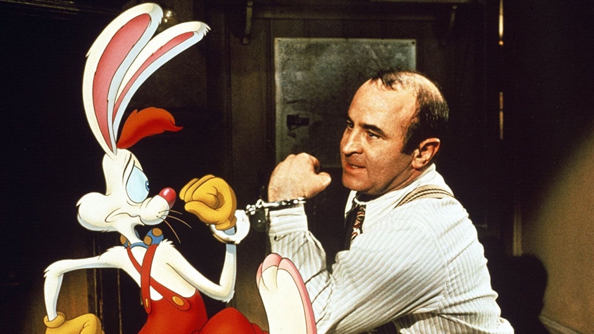 Cinematic background from Who Framed Roger Rabbit 1988 - 'Toon star Roger is worried that his wife Jessica is playing pattycake with someone else, so the studio hires detective Eddie Valiant to snoop on her. But the stakes are quickly raised when Marvin Acme is found dead and Roger is the prime suspect.