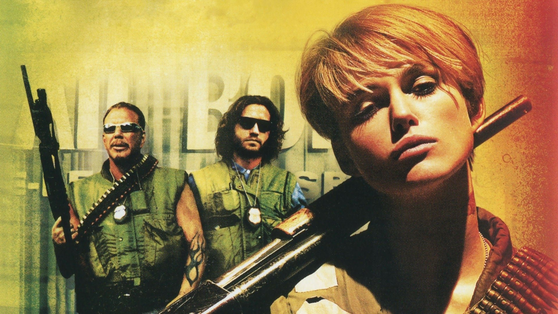 Cinematic background from Domino 2005 - The story of the life of Domino Harvey, who abandoned her career as a Ford model to become a bounty hunter.