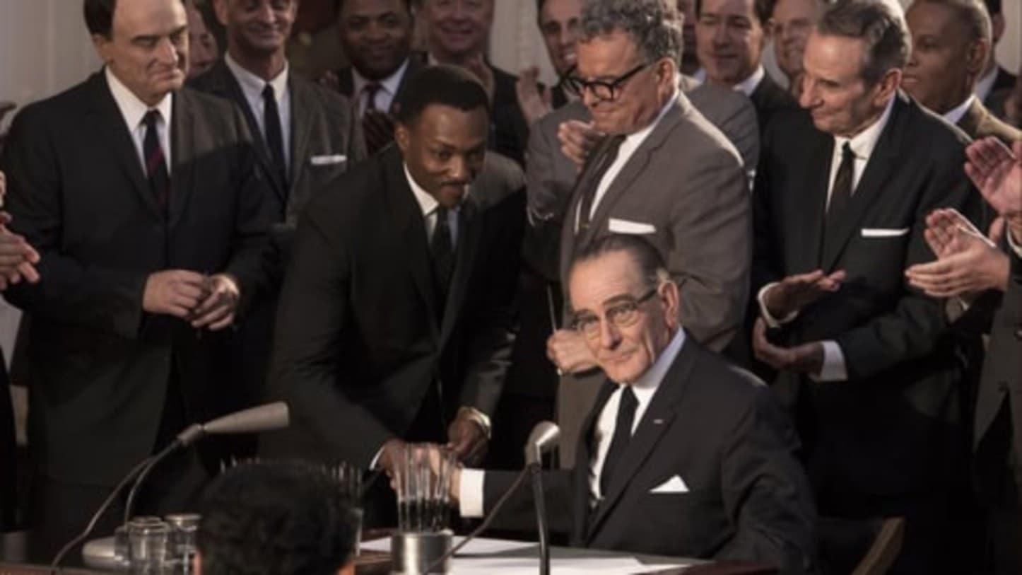 Cinematic background from All the Way 2016 - Lyndon B. Johnson's amazing 11-month journey from taking office after JFK's assassination, through the fight to pass the 1964 Civil Rights Act and his own presidential campaign, culminating on the night LBJ is actually elected to the office – no longer the 'accidental President.'