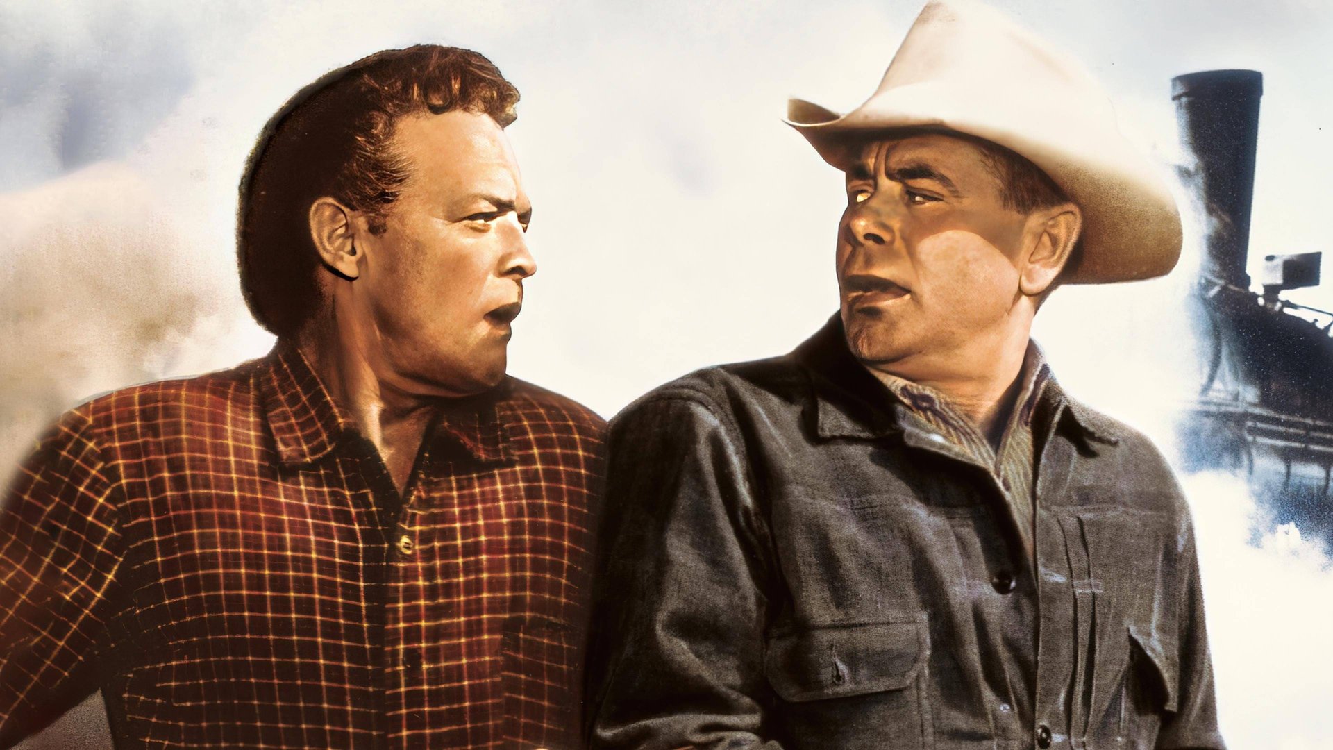 Cinematic background from 3:10 to Yuma 1957 - Dan Evans, a small time farmer, is hired to escort Ben Wade, a dangerous outlaw, to Yuma. As Evans and Wade wait for the 3:10 train to Yuma, Wade's gang is racing to free him.