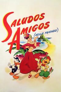 Official poster of Saludos Amigos 1942 directed by [object Object], [object Object], [object Object], [object Object], [object Object]