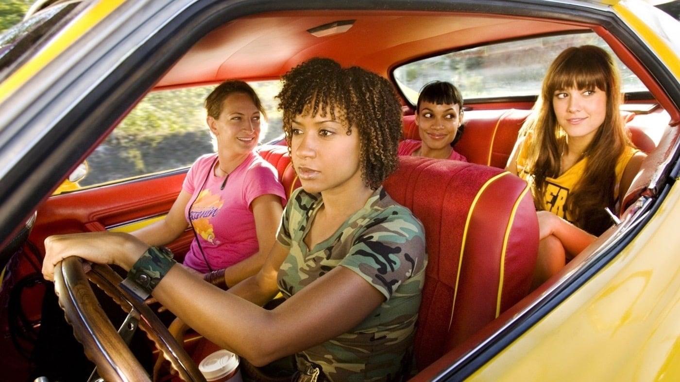 Cinematic background from Death Proof 2007 - Austin's hottest DJ, Jungle Julia, sets out into the night to unwind with her two friends Shanna and Arlene. Covertly tracking their moves is Stuntman Mike, a scarred rebel leering from behind the wheel of his muscle car, revving just feet away.