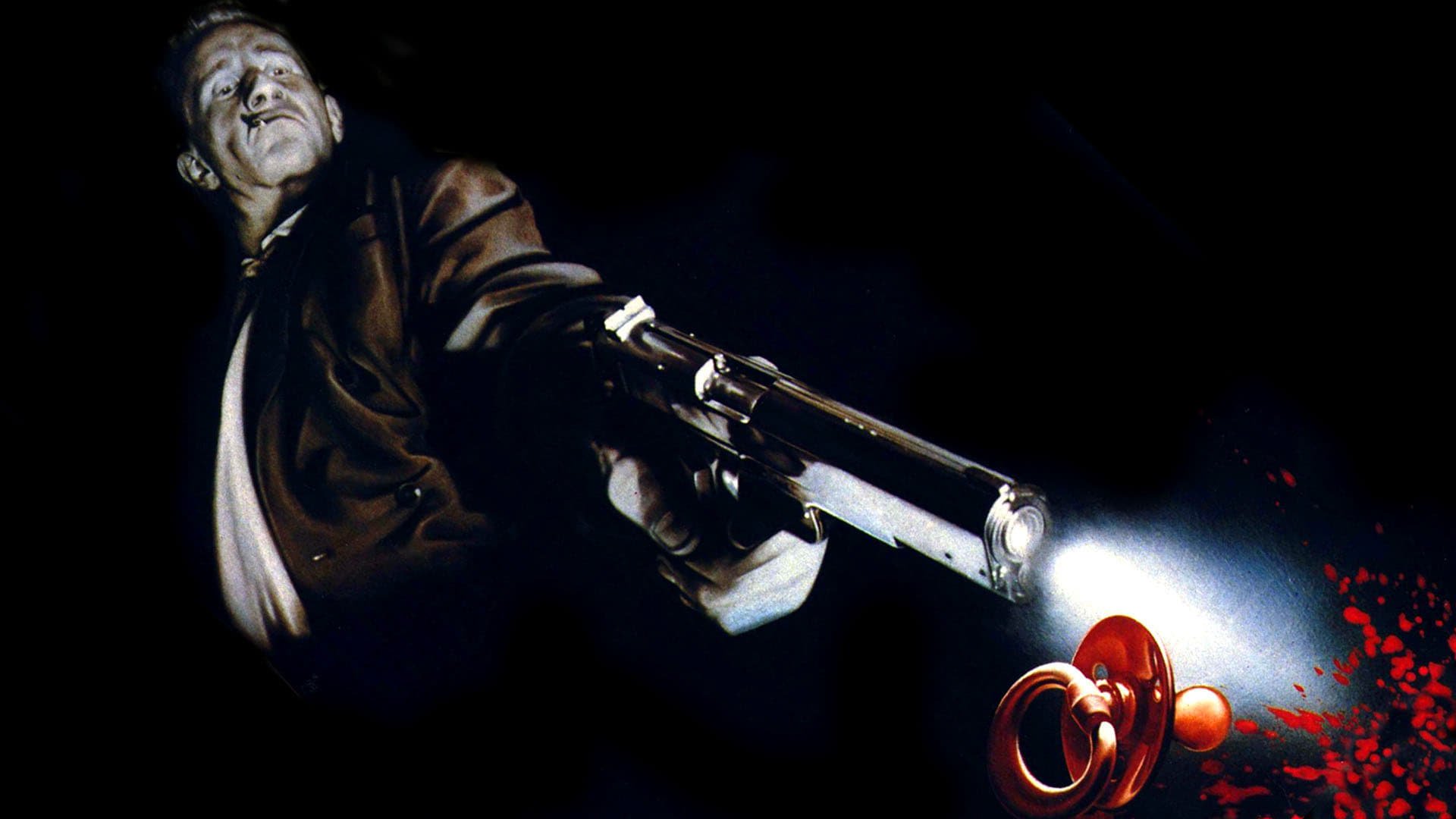 Cinematic background from Man Bites Dog 1992 - The activities of rampaging, indiscriminate serial killer Ben are recorded by a willingly complicit documentary team, who eventually become his accomplices and active participants. Ben provides casual commentary on the nature of his work and arbitrary musings on topics of interest to him, such as music or the conditions of low-income housing, and even goes so far as to introduce the documentary crew to his family. But their reckless indulgences soon get the better of them.