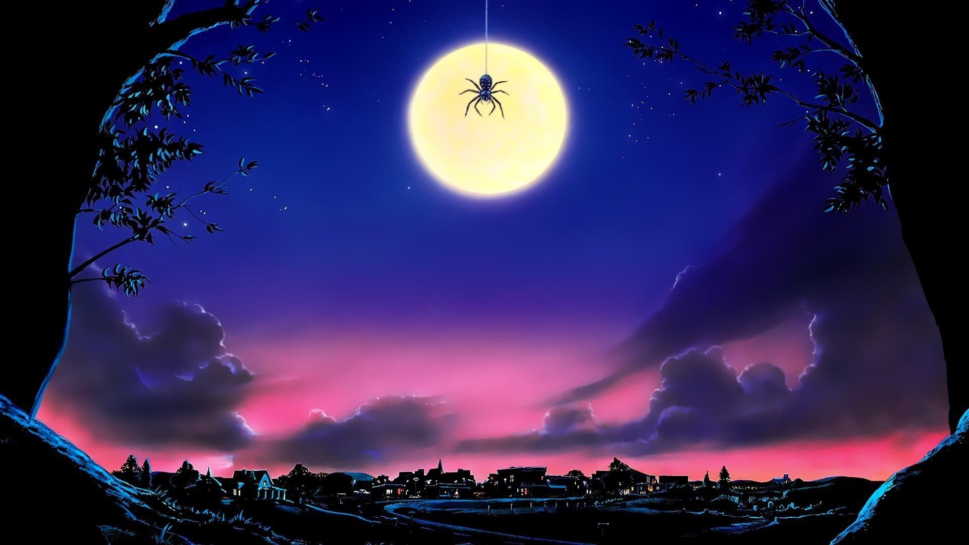 Cinematic background from Arachnophobia 1990 - A large spider from the jungles of South America is accidentally transported in a crate with a dead body to America where it mates with a local spider. Soon after, the residents of a small California town disappear as the result of spider bites from the deadly spider offspring. It's up to a couple of doctors with the help of an insect exterminator to annihilate these eight legged freaks.