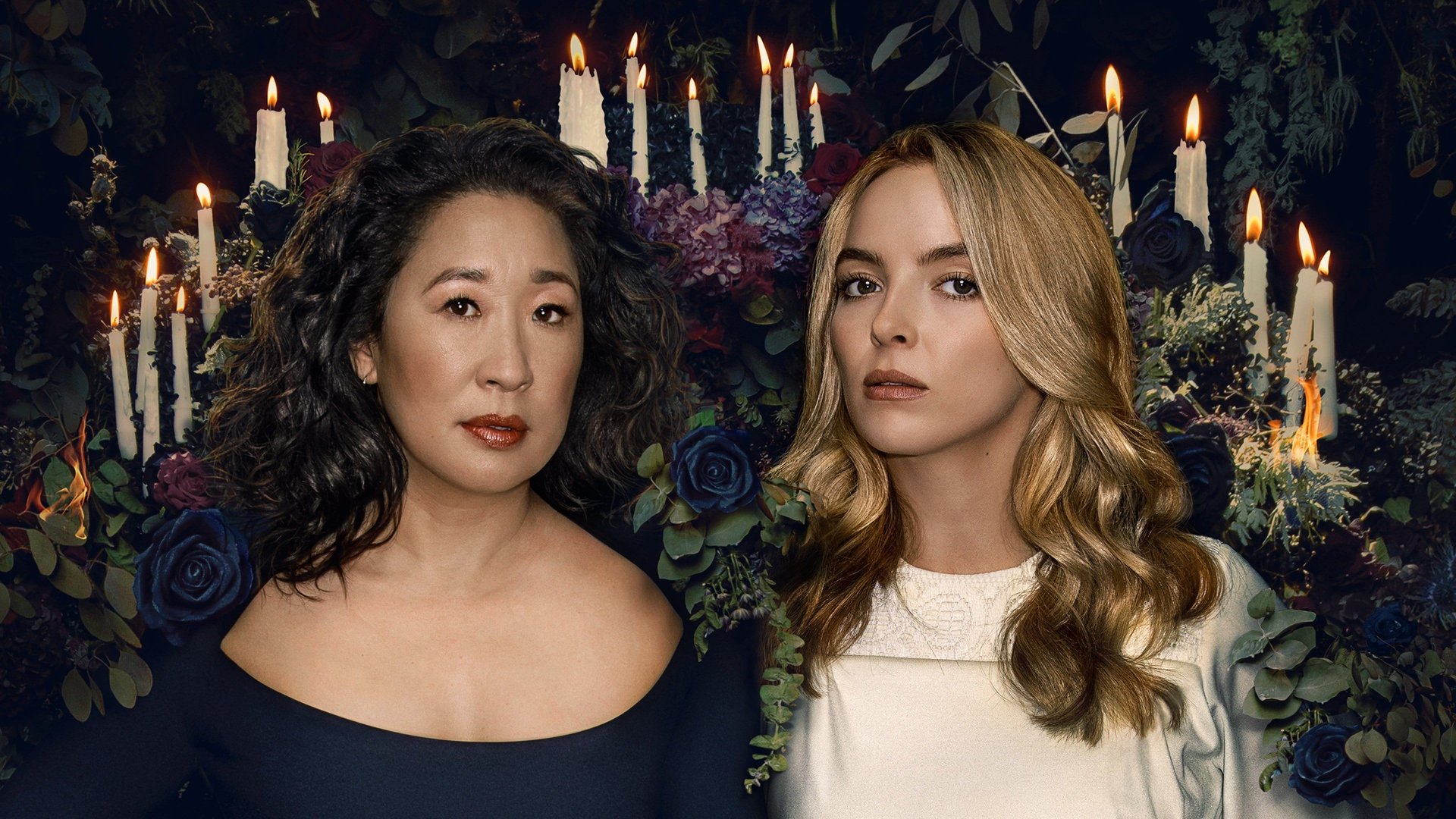 Cinematic background from Killing Eve 2018 - 2022 - A security consultant hunts for a ruthless assassin. Equally obsessed with each other, they go head to head in an epic game of cat-and-mouse.
