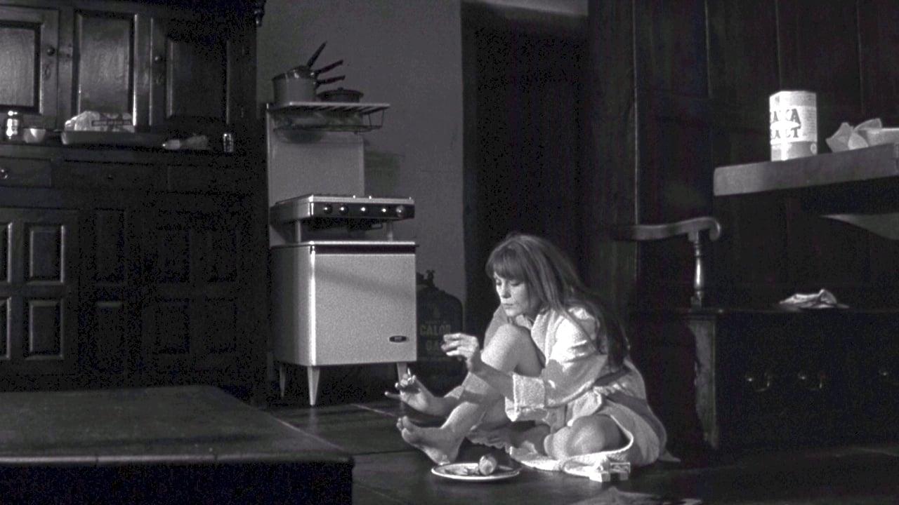 Cinematic background from Cul-de-sac 1966 - A wounded criminal and his dying partner take refuge at an old beachfront fortress. The owner of the fortress and his young wife, initially unwilling hosts, quickly experience their relationship with the criminal shift in a humorous and bizarre fashion.