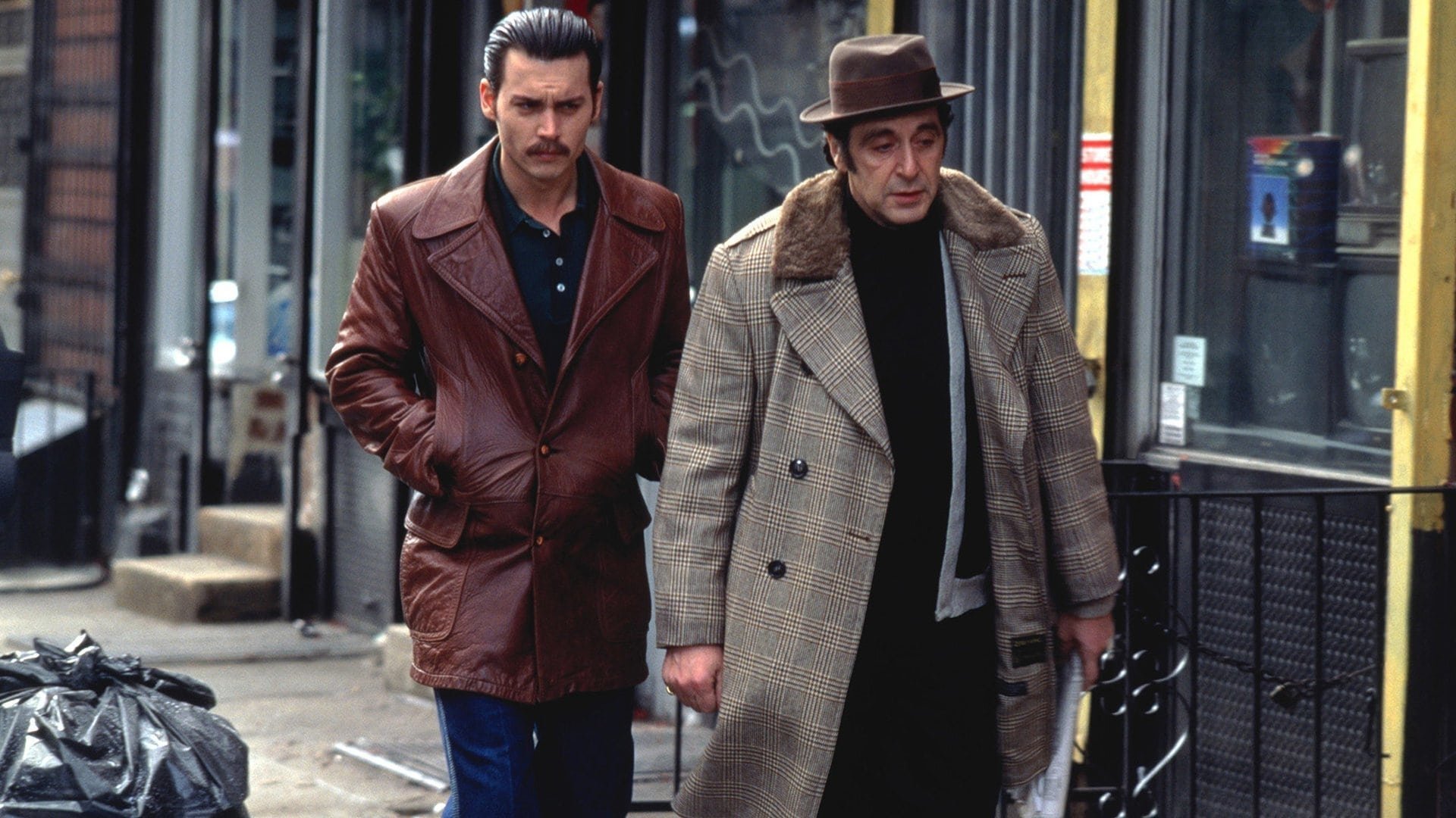 Cinematic background from Donnie Brasco 1997 - An FBI undercover agent infiltrates the mob and identifies more with the mafia life at the expense of his regular one.