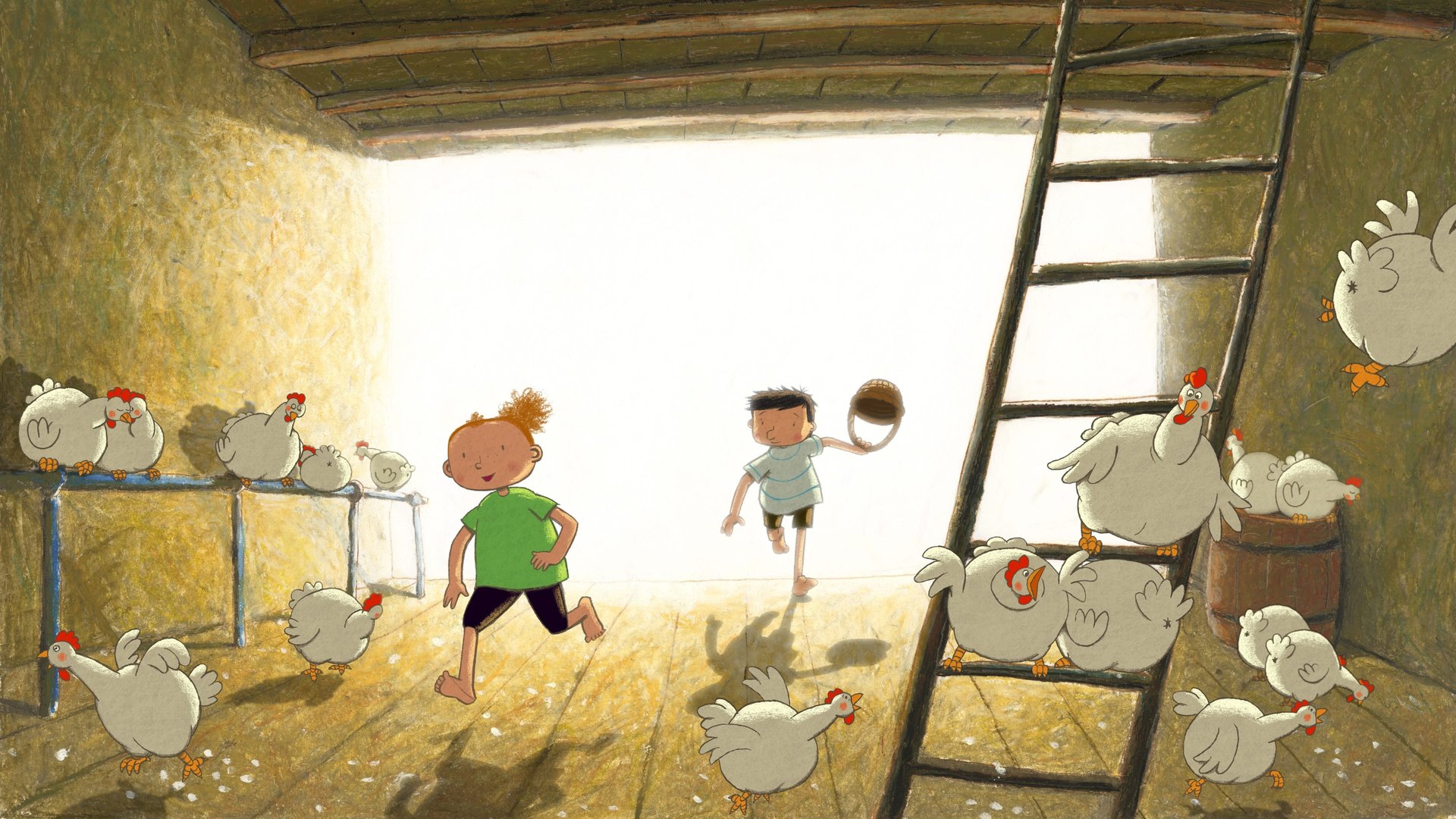 Cinematic background from Raining Cats and Frogs 2003 - It's a catastrophe! A flood has hit our planet and an unusual group of people are all that remains. Led by Ferdinand, a modern day Noah, this little group have managed to defy the furiously raging elements. People and animals alike are dragged through this incredible whirlpool of an adventure.