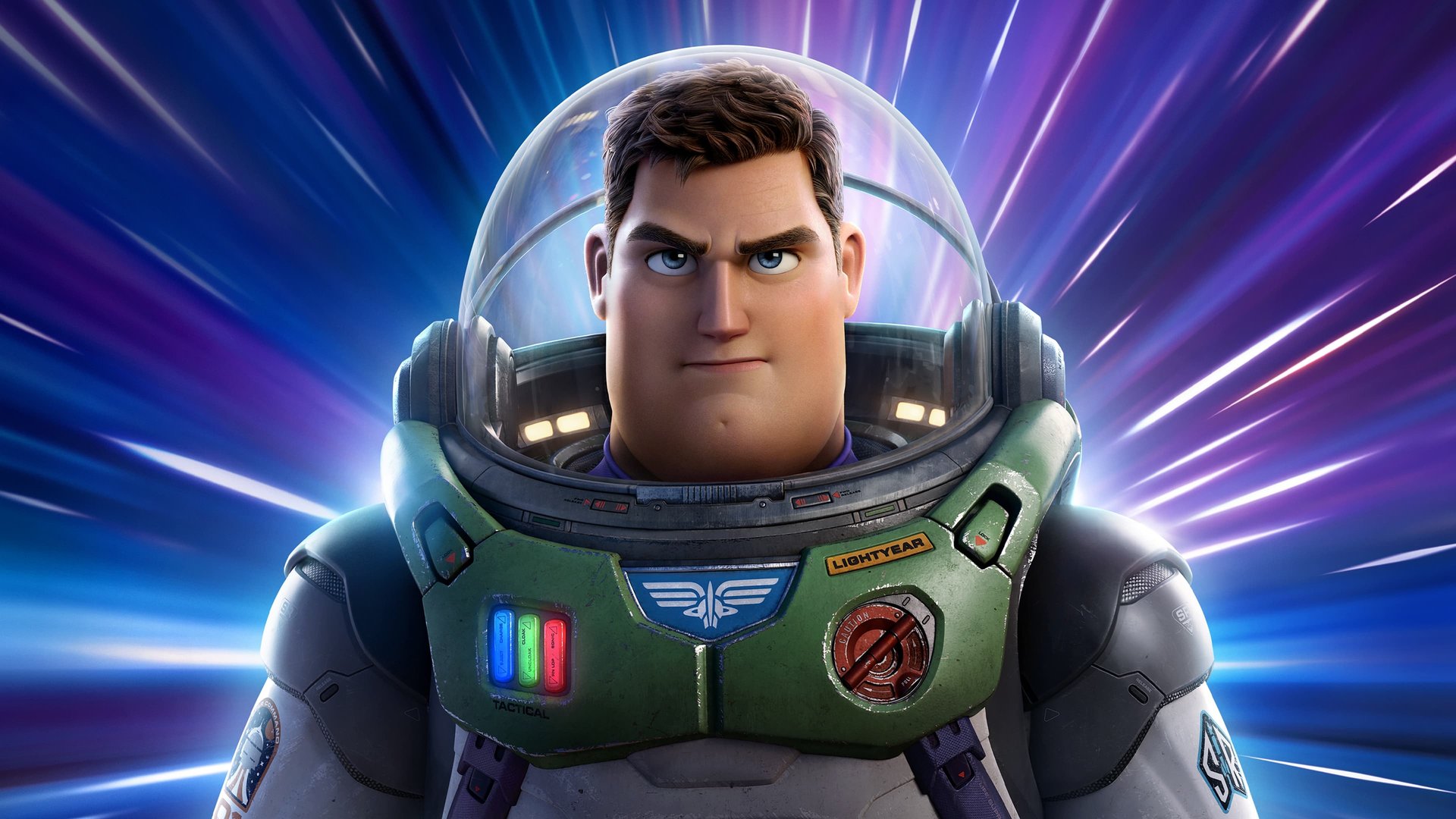 Cinematic background from Lightyear 2022 - Legendary Space Ranger Buzz Lightyear embarks on an intergalactic adventure alongside a group of ambitious recruits and his robot companion Sox.