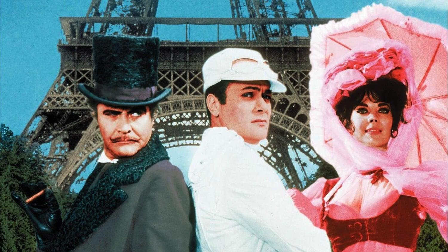 Cinematic background from The Great Race 1965 - Professional daredevil and white-suited hero, The Great Leslie, convinces turn-of-the-century auto makers that a race from New York to Paris (westward across America, the Bering Straight and Russia) will help to promote automobile sales. Leslie's arch-rival, the mustached and black-attired Professor Fate vows to beat Leslie to the finish line in a car of Fate's own invention.