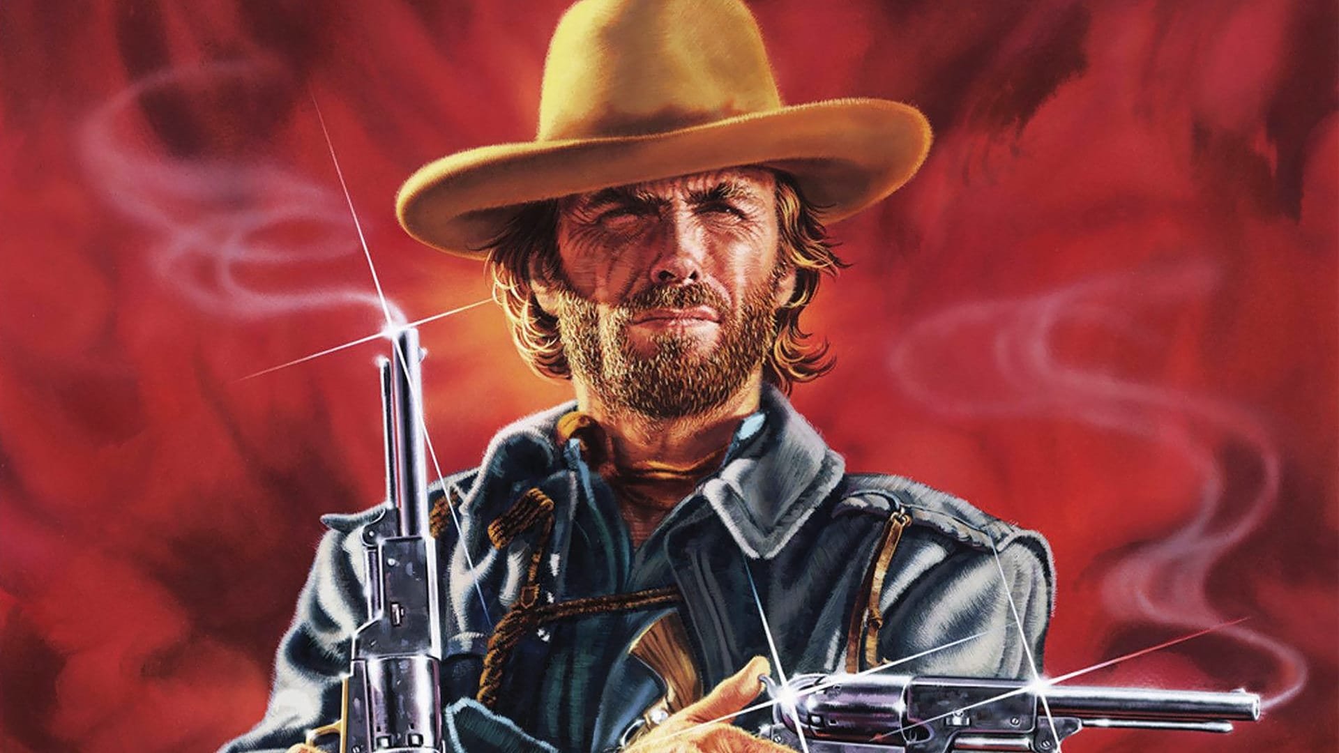 Cinematic background from The Outlaw Josey Wales 1976 - After avenging his family's brutal murder, Wales is pursued by a pack of soldiers. He prefers to travel alone, but ragtag outcasts are drawn to him - and Wales can't bring himself to leave them unprotected.