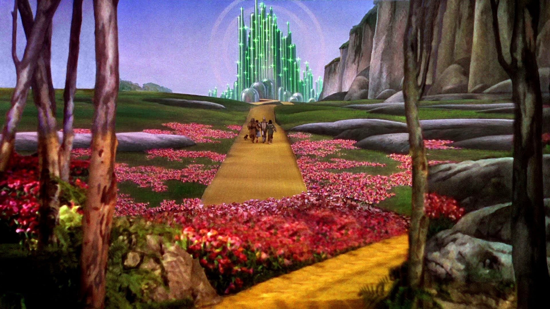 Cinematic background from The Wizard of Oz 1939 - Young Dorothy finds herself in a magical world where she makes friends with a lion, a scarecrow and a tin man as they make their way along the yellow brick road to talk with the Wizard and ask for the things they miss most in their lives. The Wicked Witch of the West is the only thing that could stop them.