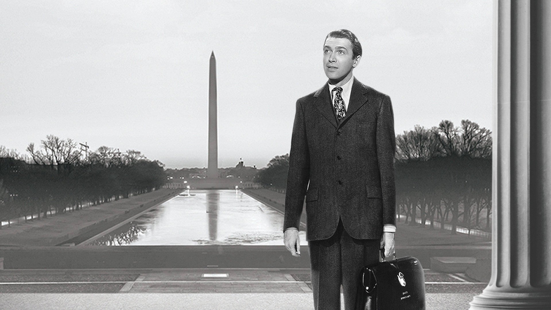 Cinematic background from Mr. Smith Goes to Washington 1939 - Naive and idealistic Jefferson Smith, leader of the Boy Rangers, is appointed to the United States Senate by the puppet governor of his state. He soon discovers, upon going to Washington, many shortcomings of the political process as his earnest goal of a national boys' camp leads to a conflict with the state political boss.