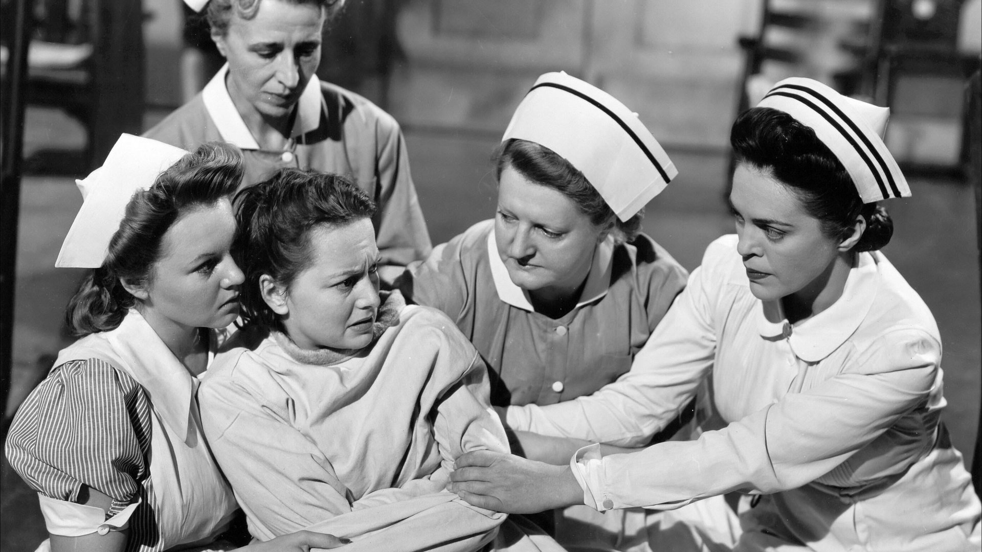 Cinematic background from The Snake Pit 1948 - Virginia Cunningham is confused upon finding herself in a mental hospital, with no memory of her arrival at the institution. Tormented by delusions and unable to even recognize her husband, Robert, she is treated by Dr. Mark Kik, who is determined to get to the root of her mental illness. As her treatment progresses, flashbacks depict events in Virginia's life that may have contributed to her instability.
