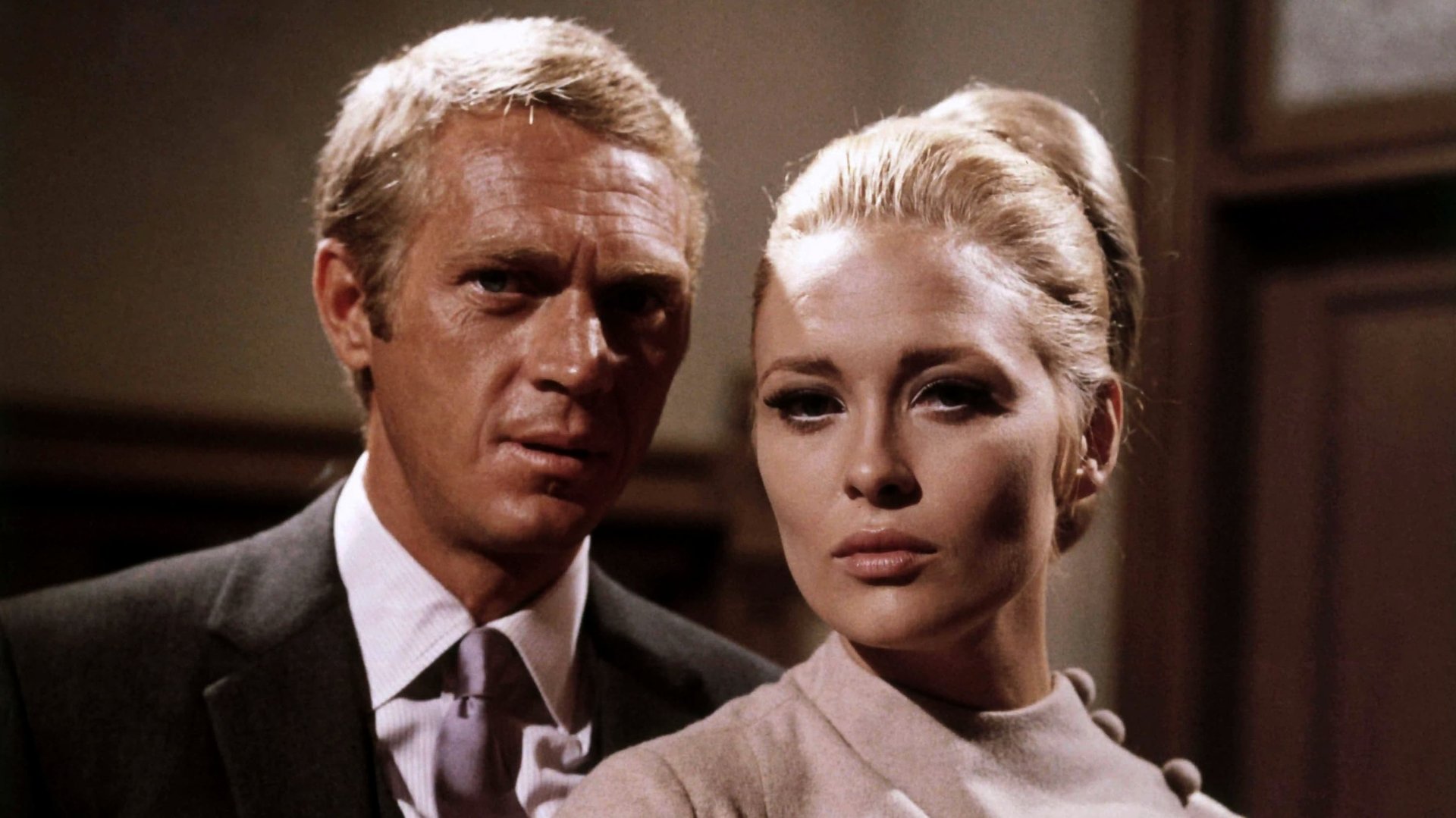 Cinematic background from The Thomas Crown Affair 1968 - Young businessman Thomas Crown is bored and decides to plan a robbery and assigns a professional agent with the right information to the job. However, Crown is soon betrayed yet cannot blow his cover because he’s in love.