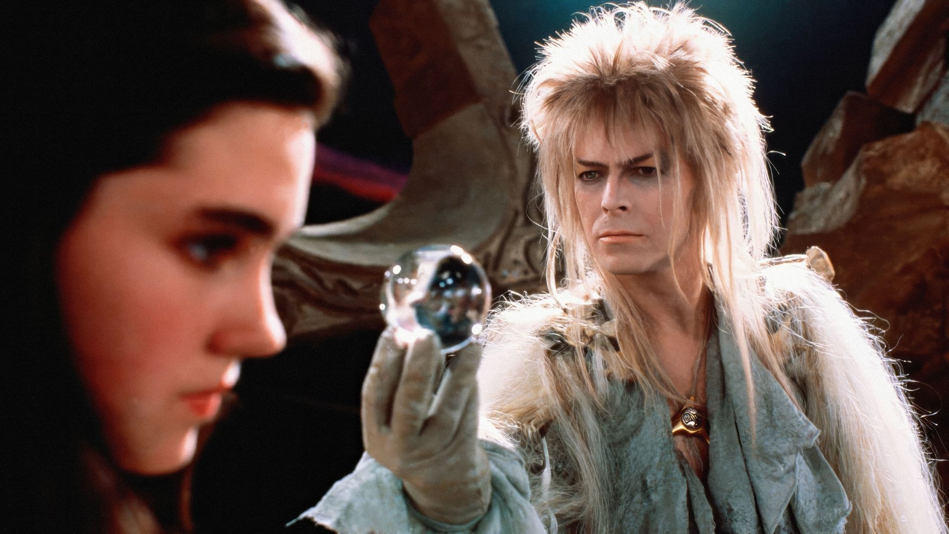 Cinematic background from Labyrinth 1986 - When teen Sarah is forced to babysit her half-brother Toby, she summons Jareth the Goblin King to take him away. When he is actually kidnapped, Sarah is given just thirteen hours to solve a labyrinth and rescue him.