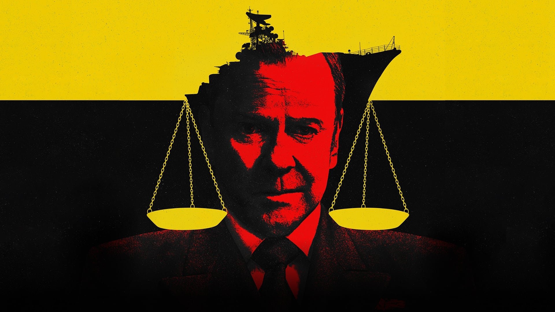 Cinematic background from The Caine Mutiny Court-Martial 2023 - A naval officer stands trial for mutiny after taking command from a ship's captain he felt was acting in an unstable fashion, endangering both the ship and its crew.