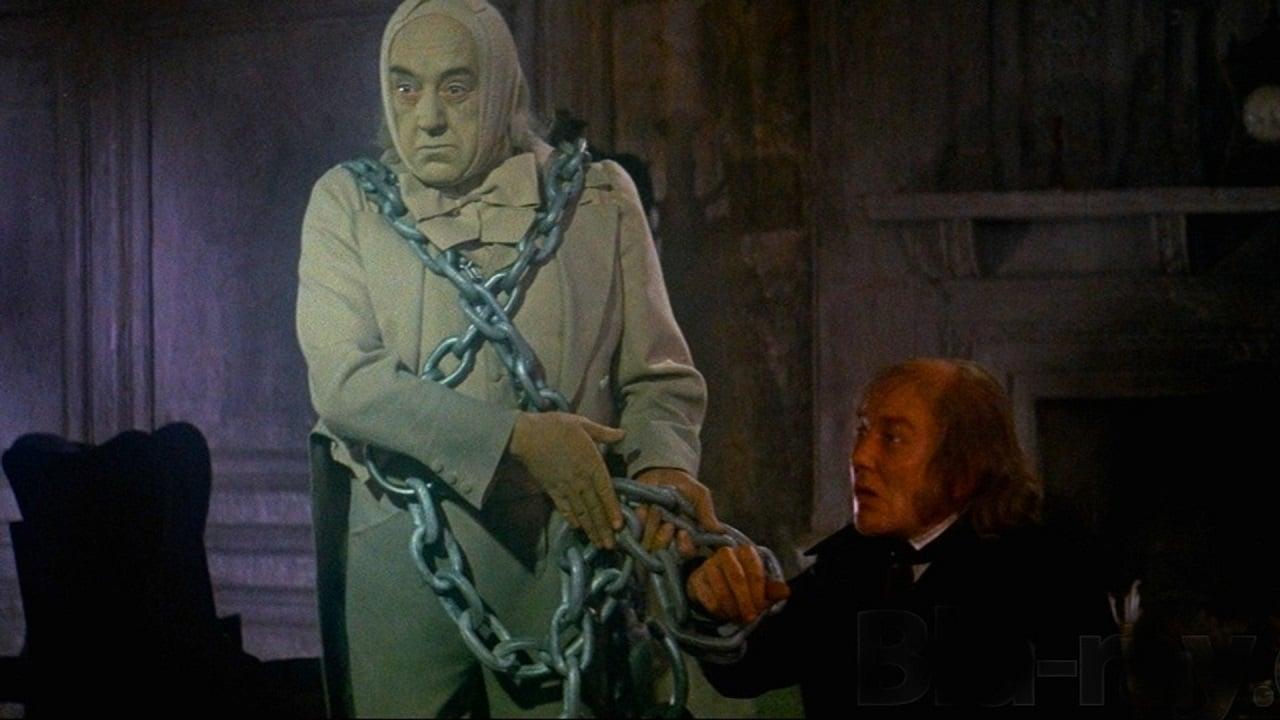 Cinematic background from Scrooge 1970 - A musical adaptation of Charles Dickens' classic ghost tale starring Albert Finney.