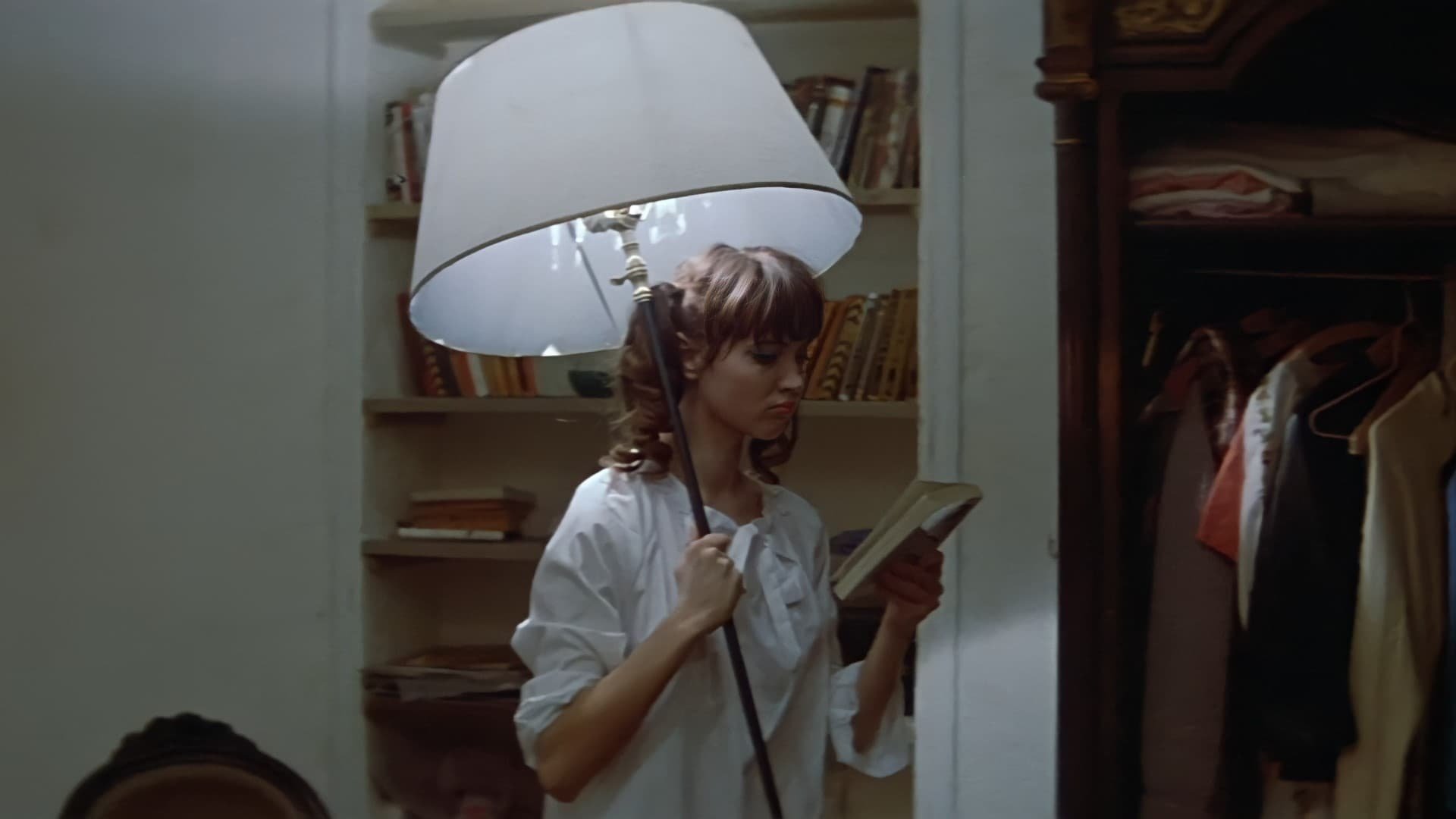 Cinematic background from A Woman Is a Woman 1961 - Longing for a baby, a stripper pursues another man in order to make her boyfriend jealous.