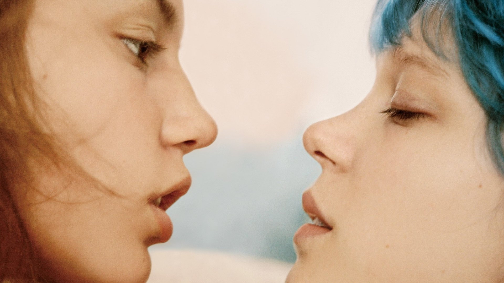 Cinematic background from Blue Is the Warmest Colour 2013 - Adèle's life is changed when she meets Emma, a young woman with blue hair, who will allow her to discover desire, to assert herself as a woman and as an adult. In front of others, Adele grows, seeks herself, loses herself, finds herself.