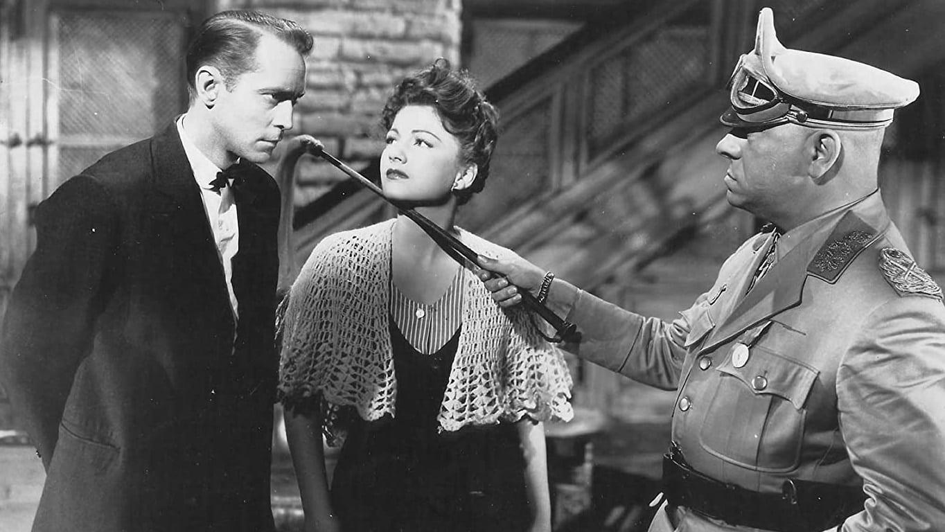 Cinematic background from Five Graves to Cairo 1943 - The British Army, retreating ahead of victorious Rommel, leaves a lone survivor on the Egyptian border who finds refuge at a remote desert hotel. He is helped by the hotel's owner, despite protest from the French chambermaid, afraid of the imminent arrival of Rommel and the Germans. John assumes the identity of the recently deceased waiter to survive.