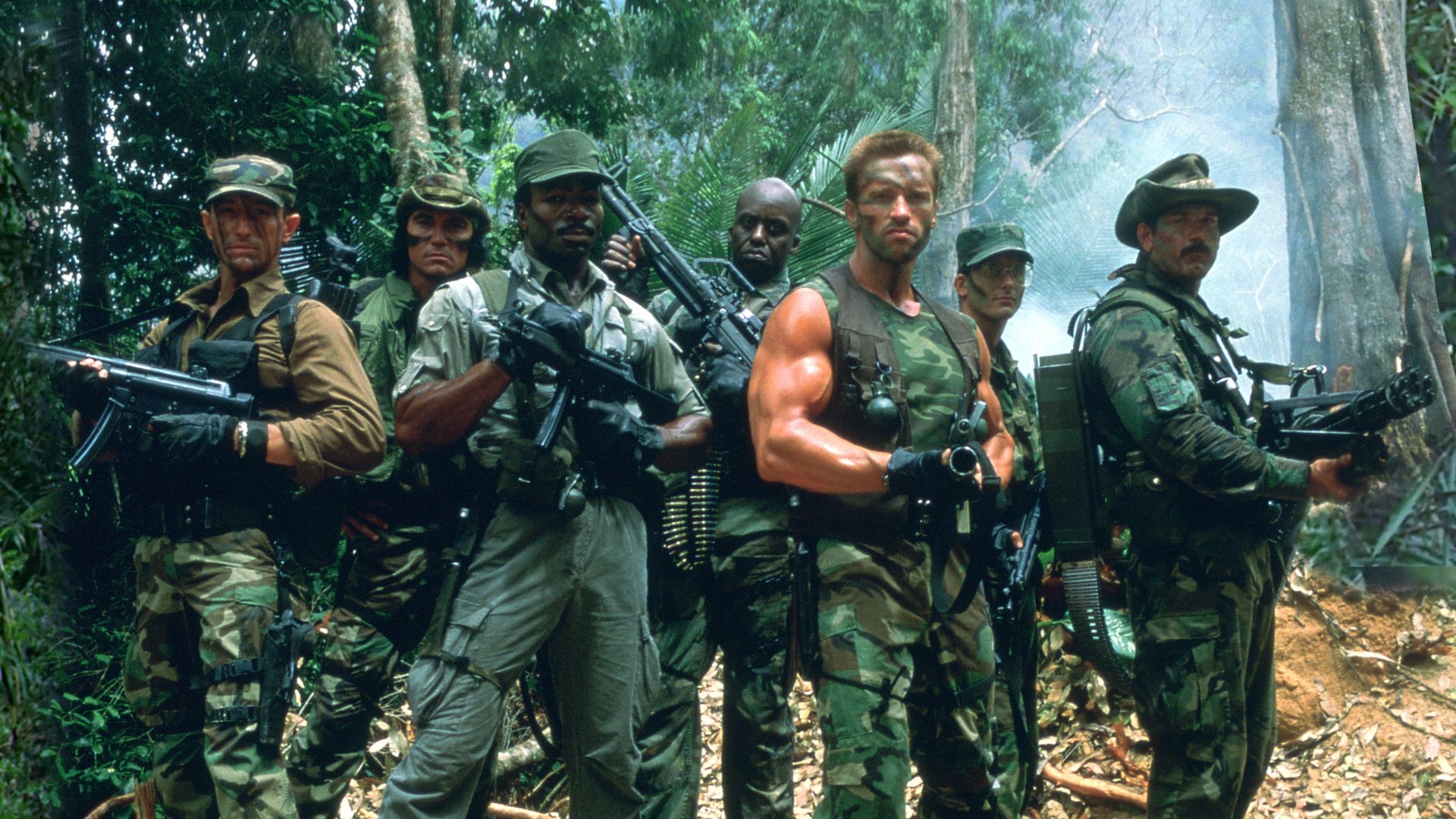 Cinematic background from Predator 1987 - A team of elite commandos on a secret mission in a Central American jungle come to find themselves hunted by an extraterrestrial warrior.