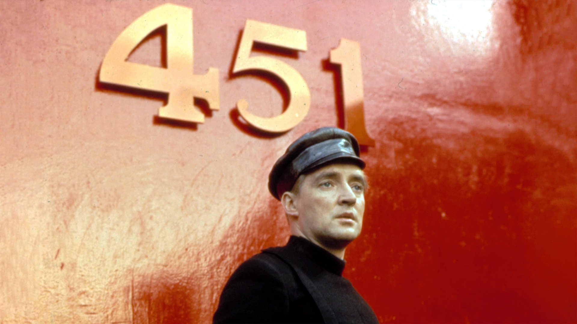 Cinematic background from Fahrenheit 451 1966 - In the future, the government maintains control of public opinion by outlawing literature and maintaining a group of enforcers, known as “firemen,” to perform the necessary book burnings. Fireman Montag begins to question the morality of his vocation…