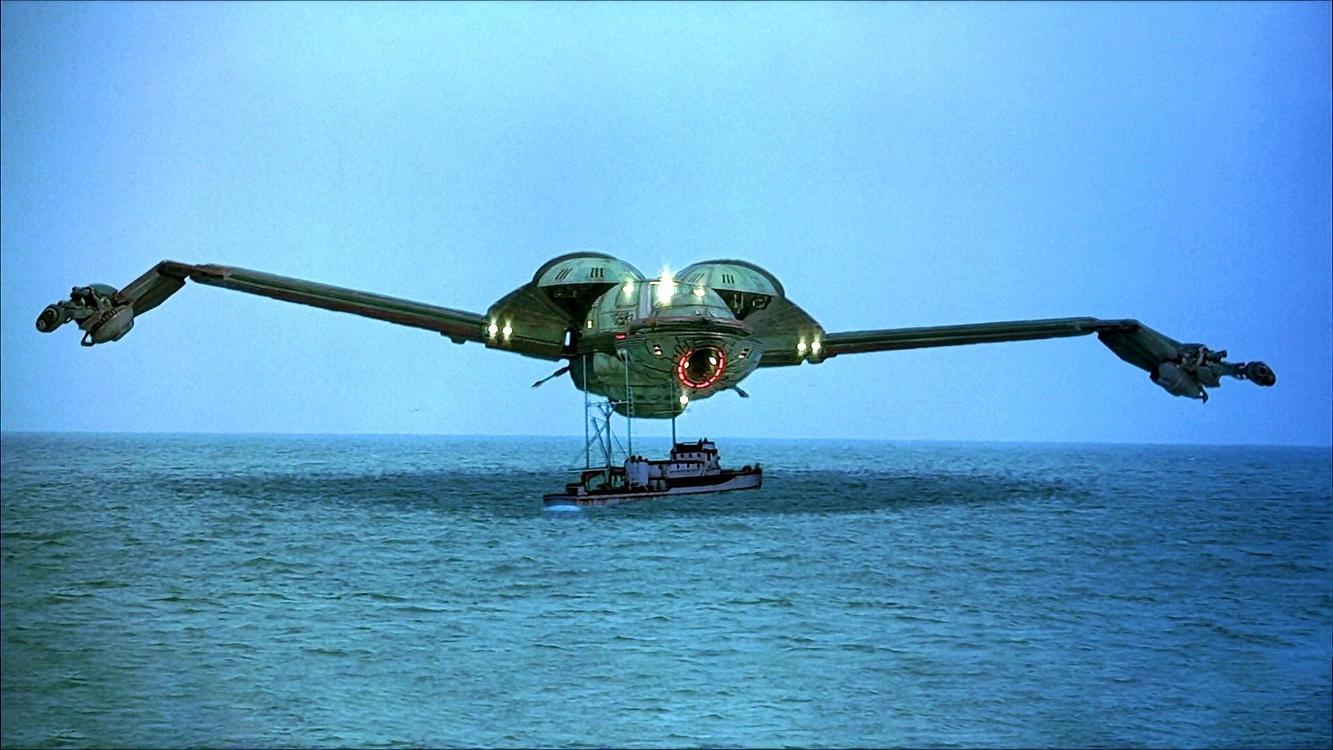 Cinematic background from Star Trek IV: The Voyage Home 1986 - It's the 23rd century, and a mysterious alien power is threatening Earth by evaporating the oceans and destroying the atmosphere. In a frantic attempt to save mankind, Kirk and his crew must time travel back to 1986 San Francisco where they find a world of punk, pizza and exact-change buses that are as alien as anything they've ever encountered in the far reaches of the galaxy. A thrilling, action-packed Star Trek adventure!