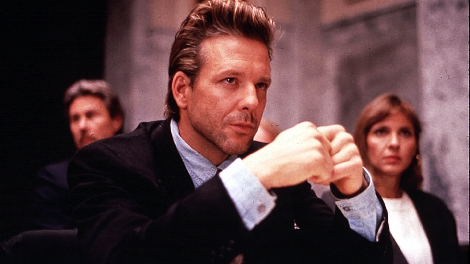 Cinematic background from Desperate Hours 1990 - An escaped con, on the run from the law, moves into a married couple's house and takes over their lives.