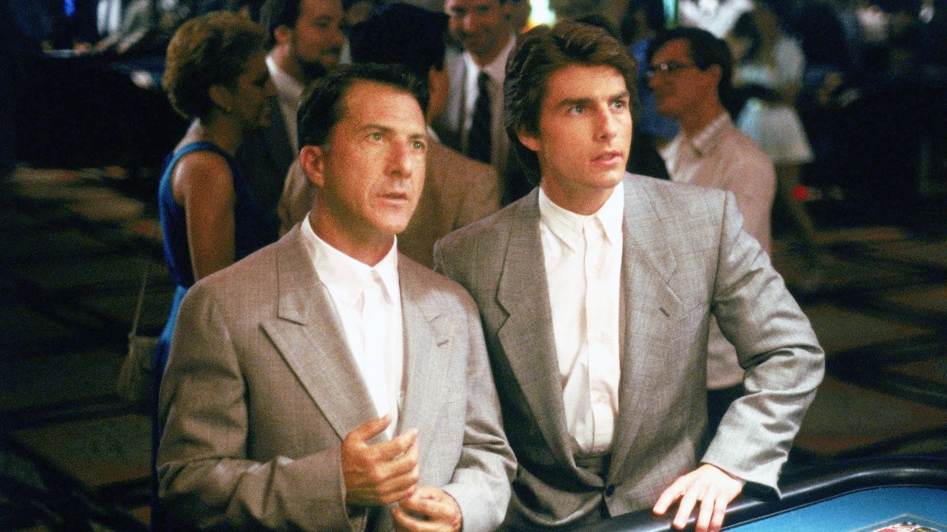 Cinematic background from Rain Man 1988 - When car dealer Charlie Babbitt learns that his estranged father has died, he returns home to Cincinnati, where he discovers that he has a savant older brother named Raymond and that his father's $3 million fortune is being left to the mental institution in which Raymond lives. Motivated by his father's money, Charlie checks Raymond out of the facility in order to return with him to Los Angeles. The brothers' cross-country trip ends up changing both their lives.