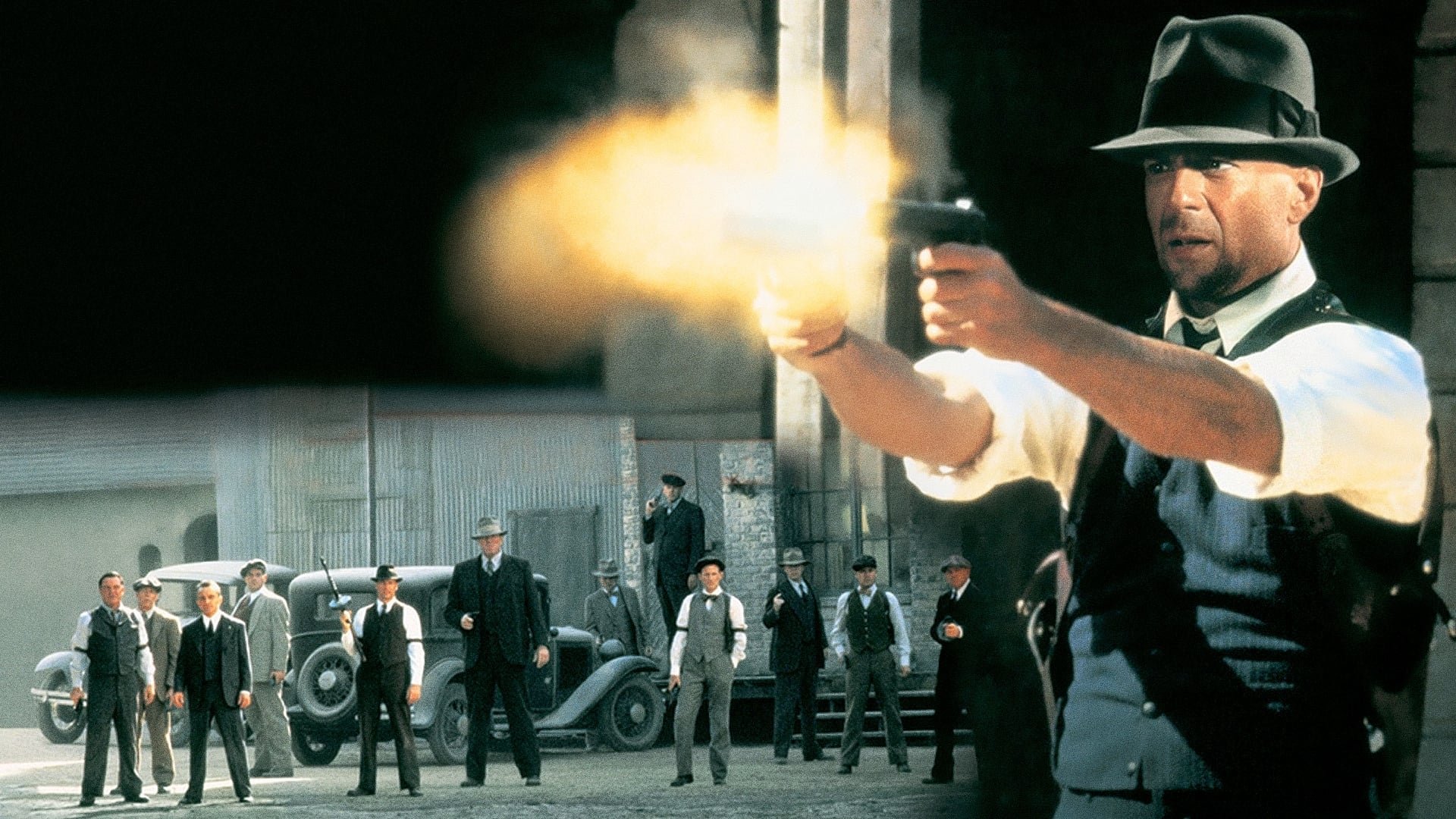 Cinematic background from Last Man Standing 1996 - John Smith is a mysterious stranger who is drawn into a vicious war between two Prohibition-era gangs. In a dangerous game, he switches allegiances from one to another, offering his services to the highest bidder. As the death toll mounts, Smith takes the law into his own hands in a deadly race to stay alive.