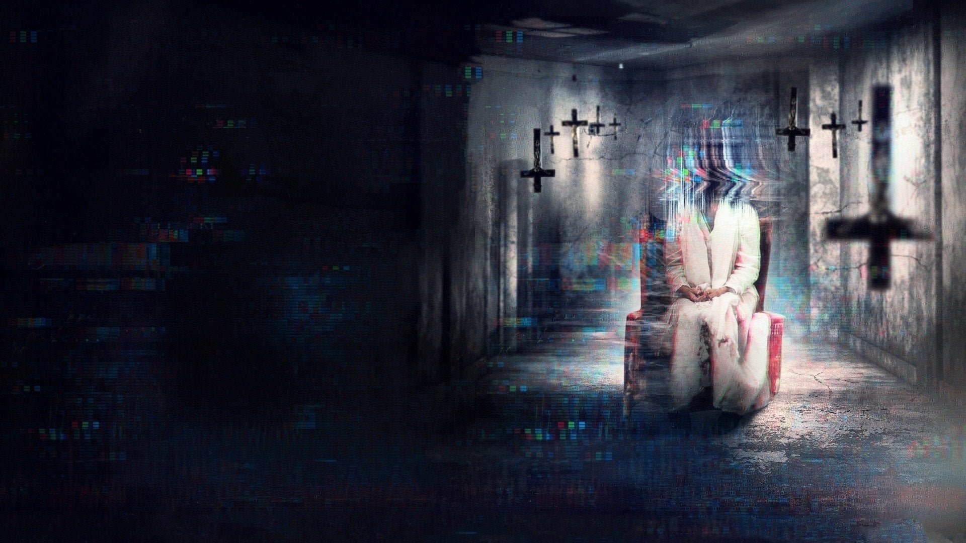 Cinematic background from Demonic 2021 - A young woman unleashes terrifying demons when supernatural forces at the root of a decades-old rift between mother and daughter are ruthlessly revealed.