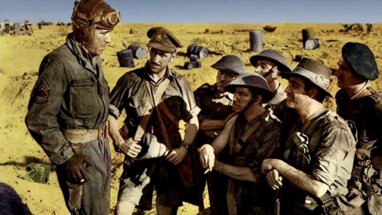 Cinematic background from Sahara 1943 - Sergeant Joe Gunn and his tank crew pick up five British soldiers, a Frenchman and a Sudanese man with an Italian prisoner crossing the Libyan Desert to rejoin their command after the fall of Tobruk. Tambul, the Sudanese leads them to an abandoned desert fortress where they hope to find water. Soon a detachment of German soldiers arrives and attempts to barter food for water, but Gunn and his followers refuse. When the Germans attack, Gunn leads his desert-weary men in a desperate battle, hoping that British reinforcements can arrive in time.