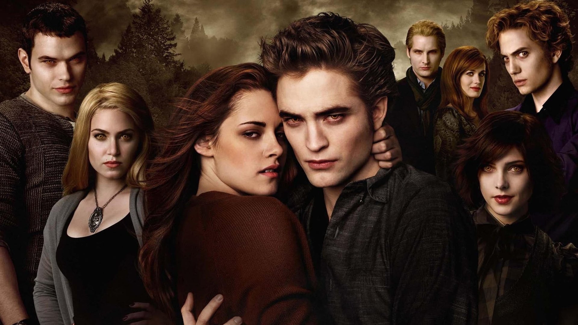 Cinematic background from The Twilight Saga: New Moon 2009 - Forks, Washington resident Bella Swan is reeling from the departure of her vampire love, Edward Cullen, and finds comfort in her friendship with Jacob Black, a werewolf. But before she knows it, she's thrust into a centuries-old conflict, and her desire to be with Edward at any cost leads her to take greater and greater risks.
