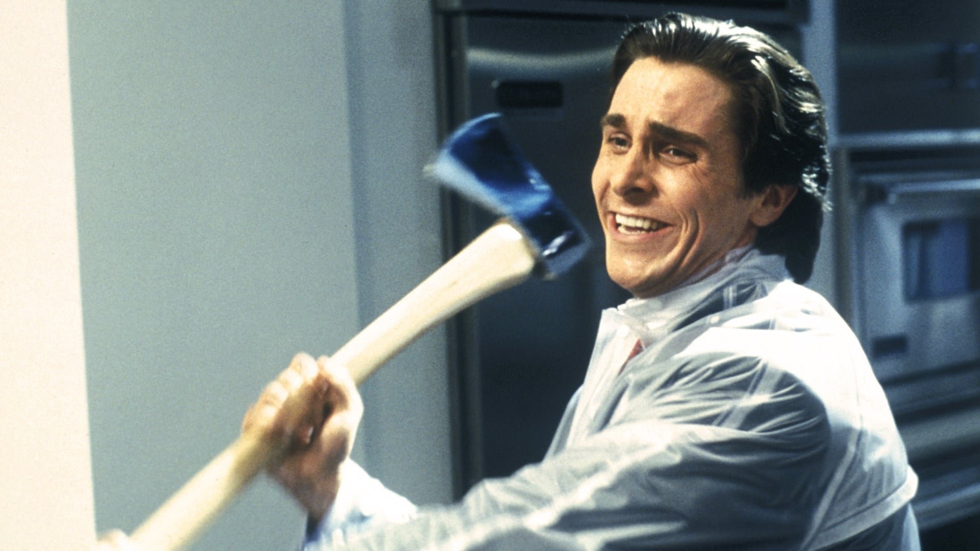 Cinematic background from American Psycho 2000 - A wealthy New York investment banking executive hides his alternate psychopathic ego from his co-workers and friends as he escalates deeper into his illogical, gratuitous fantasies.